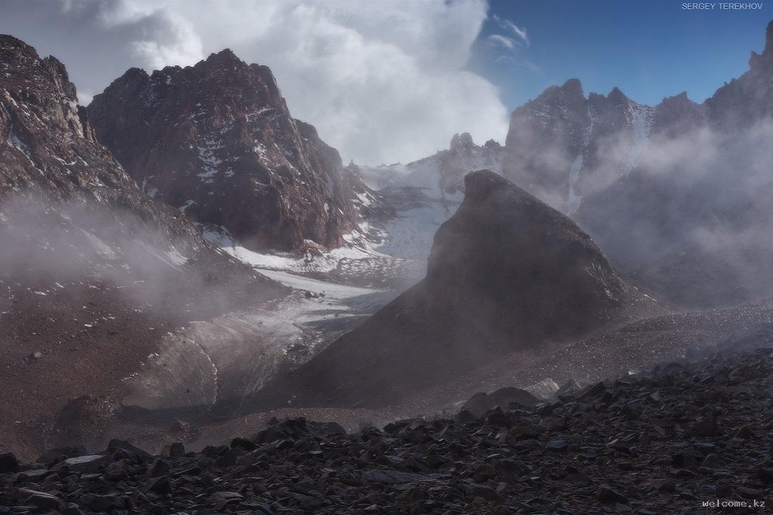 Karlytau Peak and Bogdanovich Glacier